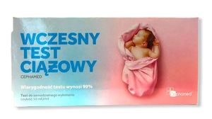 Test ciążowy, wczesny płykowy Cephamed, 1 sztuka