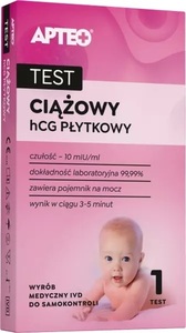 Test ciążowy hCG płytkowy APTEO 1 szt.