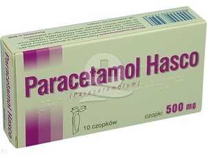 Paracetamol Hasco 500mg x 10czopki