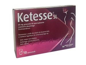 Ketesse SL 25mg x 10sasz