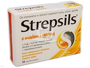 Strepsils miod.cytr. x 36 pastyl.