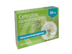 Cetirizine Genoptim SPH tabl.powl. 0,01g 7