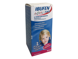 Ibufen dla dzieci Forte o sm.malinowym 40m