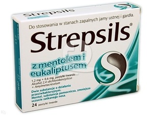 Strepsils z mentolem i eukal 24 szt