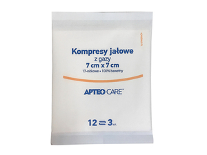 Kompresy jał.  APTEO CARE 7x7cm 3szt.