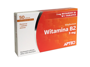 Witamina B2 APTEO tabl. 3 mg 50 tabl.