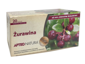 Żurawina APTEO NATURA sasz 20 szt