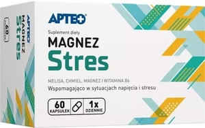 Magnez Stres APTEO 60 KAPS - zalecany wspomagająco w sytuacjach napięcia i stres