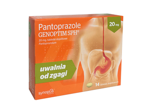Pantoprazole Genoptim 20 mg, 14 tabletek 