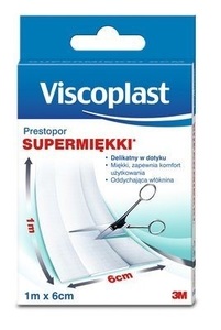 Plast.PRESTOPOR 1m x 6cm włóknin. 1szt.