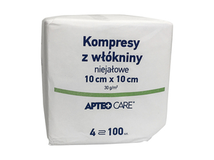 Kompresy z włókn.n/jał. APTEO CARE 10x10cm