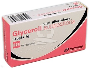 Czopki glicerolowe 1 g 10 czop. FARMINA