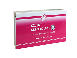 Czopki glicerolowe olsztyn 2g 10 czopków