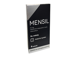 Mensil 25 mg, 4 tabletki do żucia