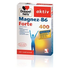 Doppelherz aktiv Magnez-B6 Forte 400, 30 tabletek 