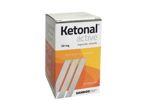 Ketonal Active, 50mg, 20 twardych kapsułek 