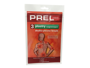 PREL RED Plaster rozgrzewający 3szt.
