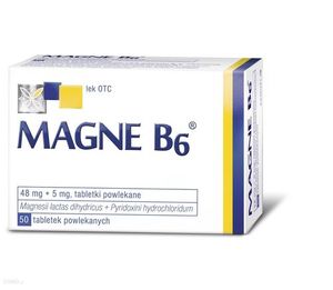 Magne-B6 50TABL - Stosowany przy niedoborze magnezu