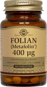 SOLGAR Folian (Metafolina) 400µg 50tabl