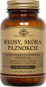 SOLGAR Formuła Włosy, Skóra, Paznokcie 60t