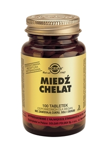 SOLGAR Miedź 2,5 mg 100 tabl.