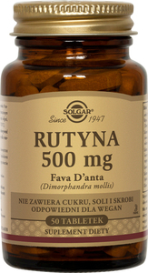 SOLGAR Rutyna 500 mg Fava D'anta x 50tabl