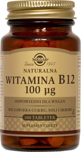 SOLGAR Witamina B12 0,1mg x 100tabl