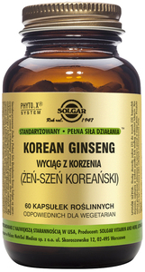 SOLGAR Żeńszeń koreański 60 kaps.