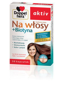 Doppelherz aktiv Na włosy + Biotyna kaps. 