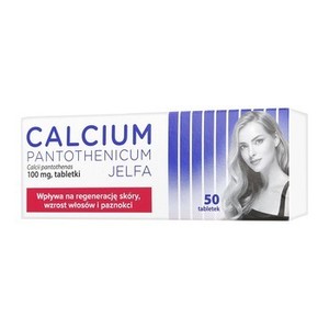 CALCIUM PANTOTHENICUM 50 TABL. na niedobory kwasu pantotenowego w organizmie