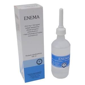 ENEMA WLEKWKA 150 ML Przy zaparciach, oczyszczaniu jelita grubego