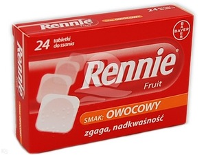 Rennie Fruit x 24 tabl.