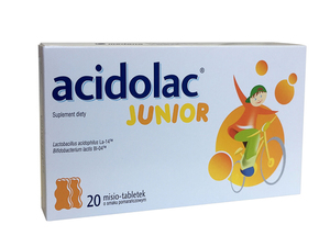 Acidolac Junior o sm.pomarańczowym 20tabl.
