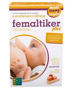 Femaltiker plus, smak karmelowy, 12 saszetek