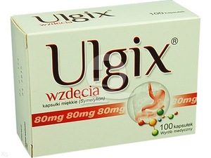 Ulgix Wzdęcia 80mg x 100kaps.
