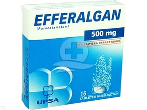 EFFERALGAN 500 MG 16 TABL. MUS. lek przeciwbólowy i przeciwgorączkowy