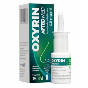 Oxyrin APTEO MED, aerozol do nosa, 0,5mg/ml, 15 ml