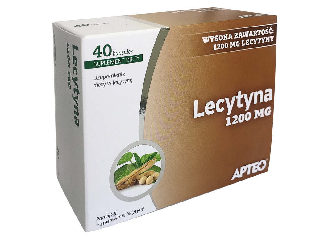 Lecytyna 1200 mg APTEO 40 kaps.