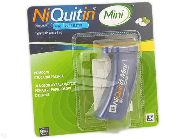 NiQuitin Mini tabl.do ssania 4 mg 20 tabl.