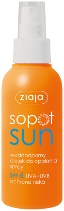 ZIAJA SOPOT SUN SPF 6 Olejek d/opal. oleje